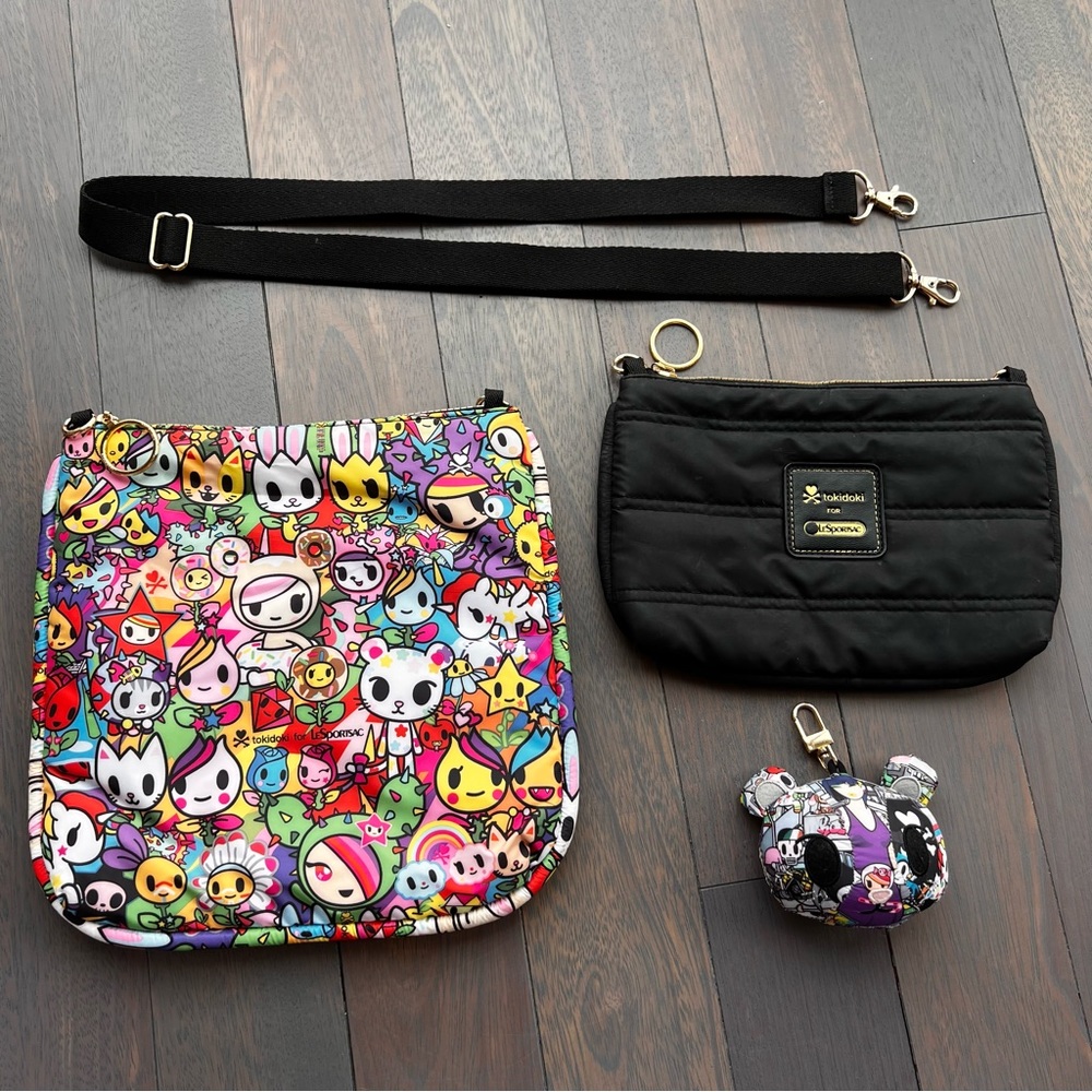 Tokidoki x LeSportSac Crossbody Duet Bag Set 2 in 1